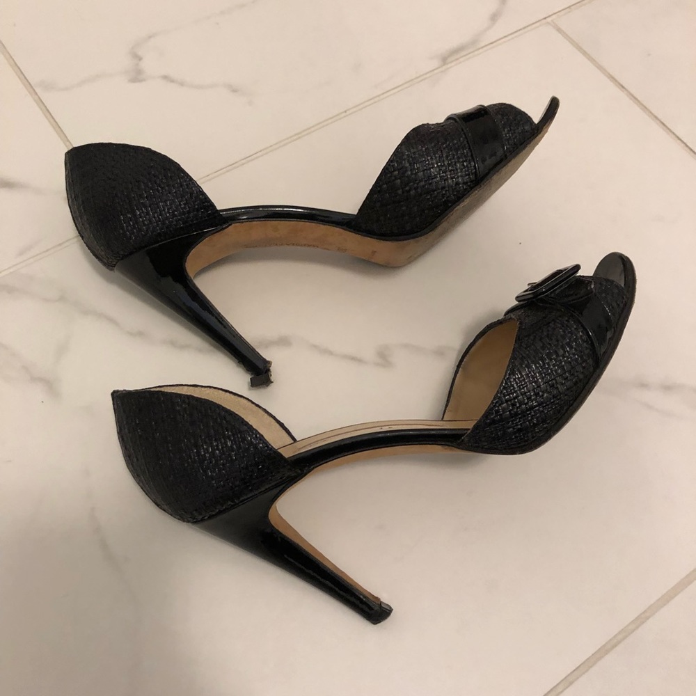Manolo Blahnik Peep Toe Pumps - Picture 5 of 7